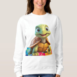 Niedliche Lächelschildkröte Sweatshirt
