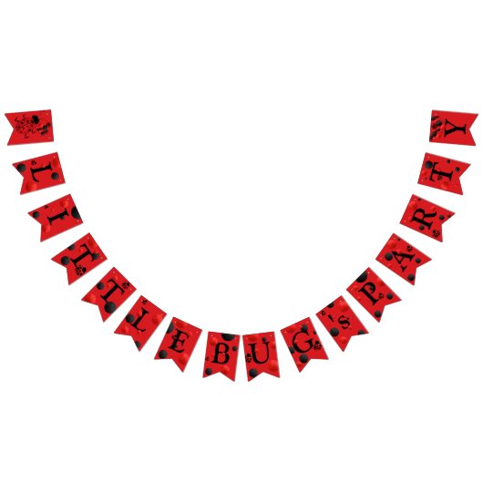 Niedliche Lady Bug-Birthday-Baby Shower-Theme Part Wimpelkette (Alle)