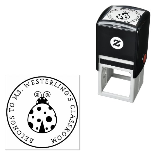 Niedliche Lady Bug Eigenschaft des Lehrers Permastempel (Beispiel)