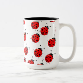 Niedliche Lady Bug Kaffee Tasse-anpassbare Größen Zweifarbige Tasse