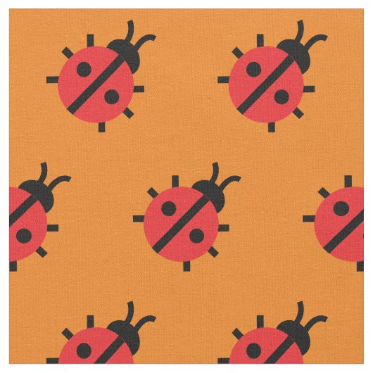 Niedliche Lady Bug Kid Baby Kinderzimmer Bug Insec Stoff (Nahaufnahme)