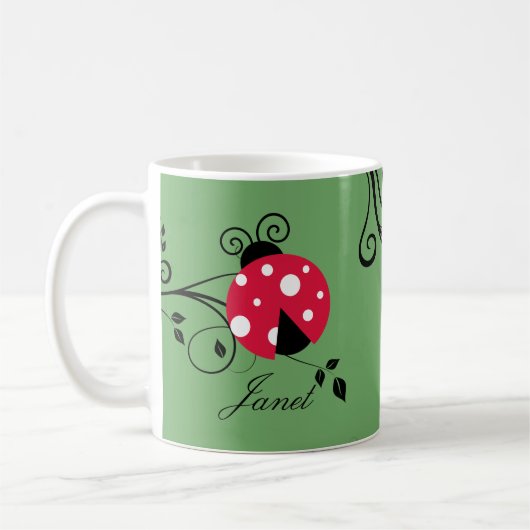 Niedliche Lady Bug Tasse Ladybug (Links)