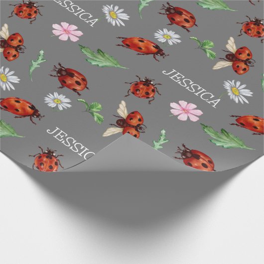 Niedliche Lady Bugs Geschenke Geschenkpapier (Ecke)