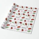 Niedliche Lady Bugs Geschenke Geschenkpapier (Ungerollt)