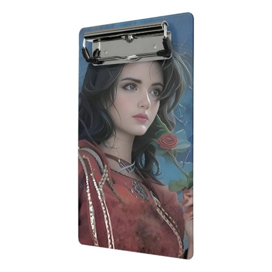 Niedliche Lady Mini-Zwischenablage Mini Klemmbrett (Gewinkelt2)