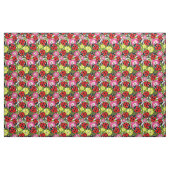 Niedliche Ladybirds und Blume Muster auf Grau Stoff (Fat Quarter (45,7 x 55,9 cm))