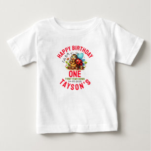 Niedliche Ladybug 1. Geburtstag Bug Theme Party Baby T-shirt