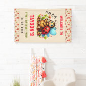 Niedliche Ladybug 1. Geburtstag | Bug Theme Party Banner (Insitu)