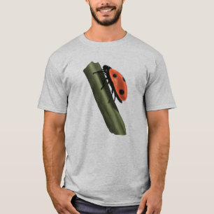 Niedliche Ladybug an einer Baumgrenze T-Shirt