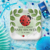 Niedliche Ladybug Baby Duschpapier Teller (Party)