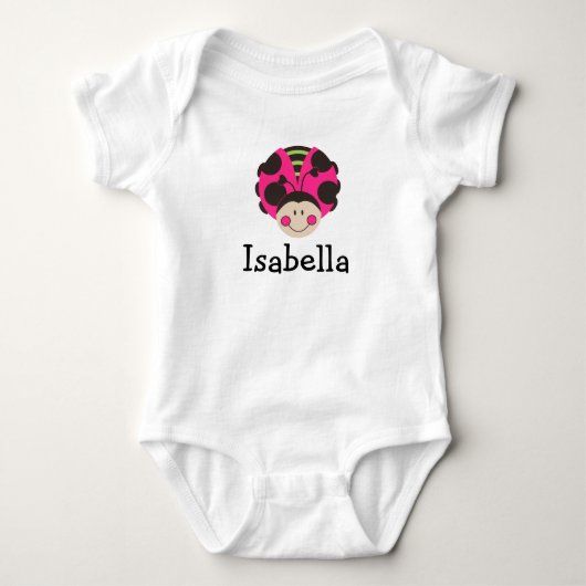 Niedliche Ladybug Baby Strampler (Vorderseite)