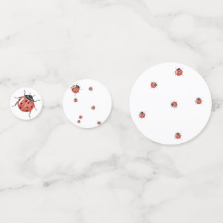 Niedliche Ladybug Babydusche Konfetti
