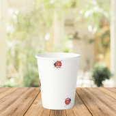 Niedliche Ladybug Babydusche Pappbecher