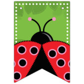 Niedliche Ladybug Birthday Bunting Flags/Banner Wimpelkette (Erste Fahne)