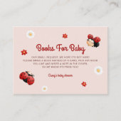 Niedliche Ladybug Blume Kinderduschbücher für Kind Begleitkarte (Vorderseite)