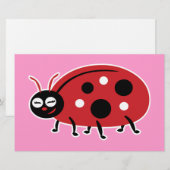 Niedliche Ladybug Briefpapier (Vorne/Hinten)