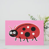 Niedliche Ladybug Briefpapier (Stehend Vorderseite)
