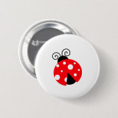 Niedliche Ladybug Button (Vorne & Hinten)