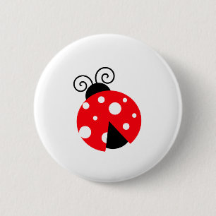 Niedliche Ladybug Button
