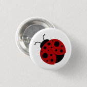 Niedliche Ladybug Button (Vorne & Hinten)