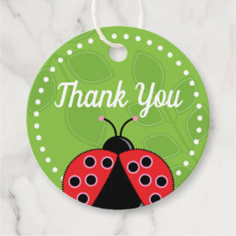 Niedliche Ladybug Design Gevor Tag Geschenkanhänger