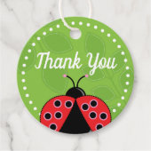 Niedliche Ladybug Design Gevor Tag Geschenkanhänger (Vorderseite)