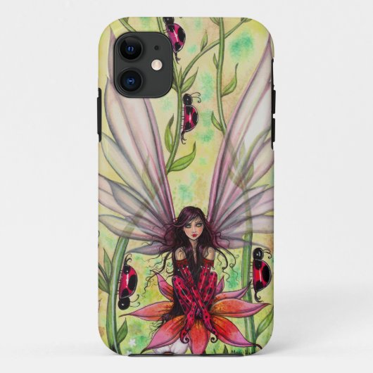 Niedliche Ladybug Fairy Fantasy Illustration Case-Mate iPhone Hülle (Rückseite)