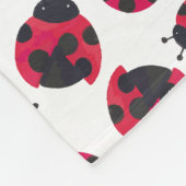 Niedliche Ladybug Fleecedecke (Ecke)