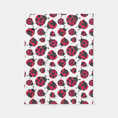 Niedliche Ladybug Fleecedecke (Vorderseite)