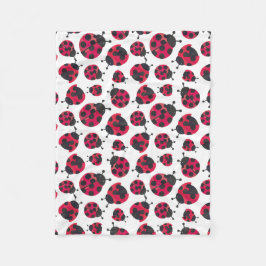 Niedliche Ladybug Fleecedecke