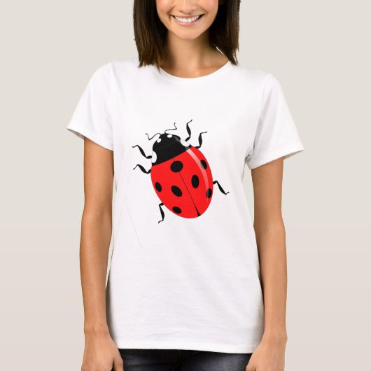Niedliche Ladybug - Frühjahr T-Shirt (Vorderseite)