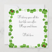 Niedliche Ladybug Geburtstagskarte (Rückseite)