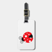 Niedliche Ladybug Gepäckanhänger (Vorderseite vertikal)