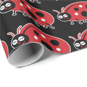 Niedliche Ladybug Geschenkpapier (Rolleneckpunkt)