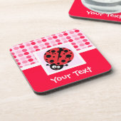 Niedliche Ladybug Getränkeuntersetzer (Linke Seite)