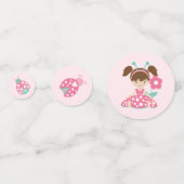 Niedliche Ladybug Girl Geburtstag Konfetti (Vorderseiten)