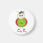 Niedliche Ladybug Girly Mode Magnet (Vorne)