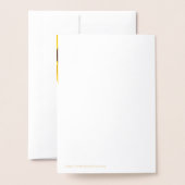 Niedliche Ladybug-Goldfohlen-Nummer Geburtstag Folienkarte (Rückseite mit Umschlag)