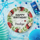 Niedliche Ladybug Happy Birthday Party Teller (Party)