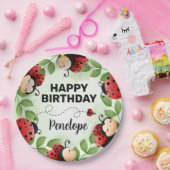 Niedliche Ladybug Happy Birthday Party Teller (Party)