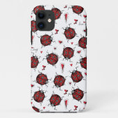 Niedliche Ladybug Hearts Lovebug Handgezeichnete I Case-Mate iPhone Hülle (Rückseite)