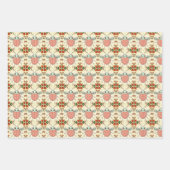 Niedliche Ladybug Hearts Lovebug Handgezeichnete I Geschenkpapier Set (Vorderseite 2)