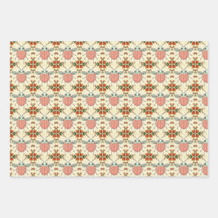 Niedliche Ladybug Hearts Lovebug Handgezeichnete I Geschenkpapier Set