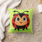 Niedliche Ladybug-Illustration Kissen (Decke)