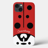 Niedliche Ladybug individuell anpassbar Case-Mate iPhone Hülle (Rückseite)