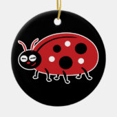 Niedliche Ladybug Keramik Ornament (Vorne)