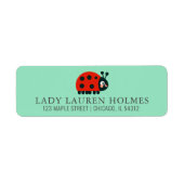 Niedliche Ladybug Kindergeburtstag-Adresse (Vorne)