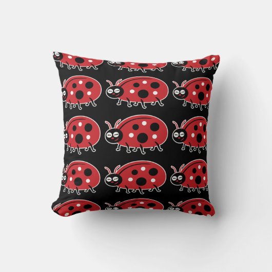 Niedliche Ladybug Kissen (Vorderseite)
