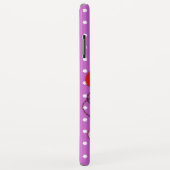 Niedliche Ladybug-Ladybird-Mädchen nennen lila Case-Mate iPhone Hülle (Hinten/Rechts)