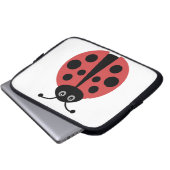Niedliche Ladybug Laptopschutzhülle (Vorne Knopf)